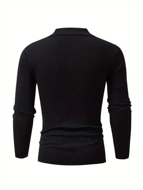 - Lässiger Herrenpullover mit V-Ausschnitt