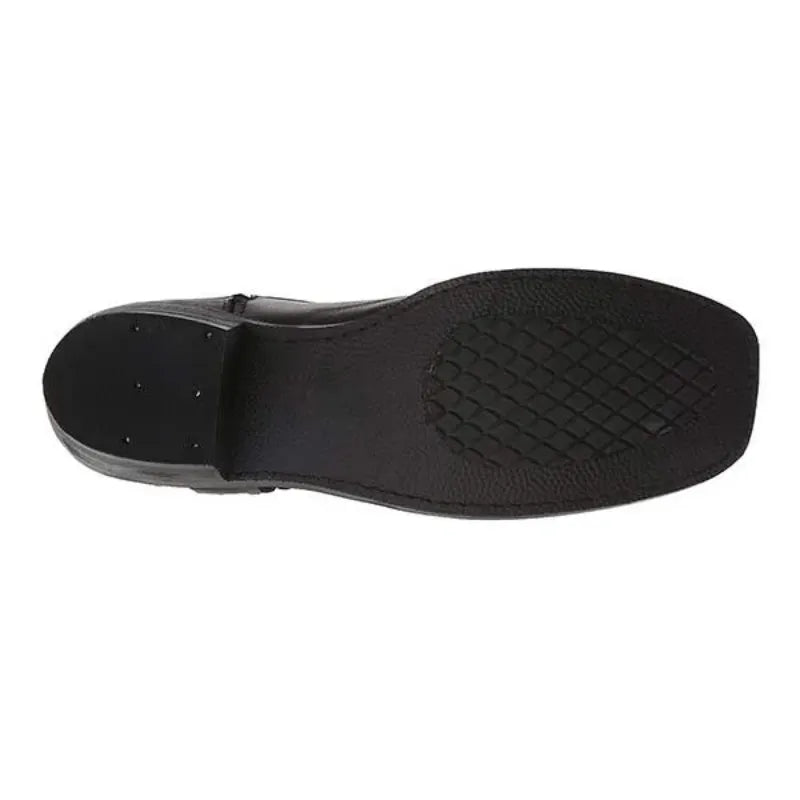 Herren Schwarze Cowboystiefel Wildleder