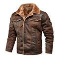 Leder Pilotenjacke mit Weicher FÃ¼tterung Marinus