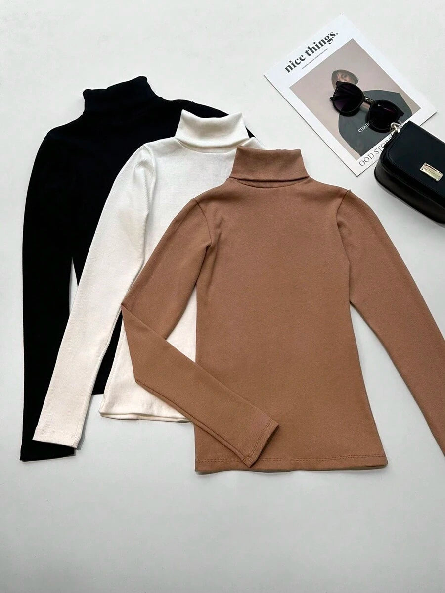 Blusa Feminina Manga Longa 3 PeÃ§as