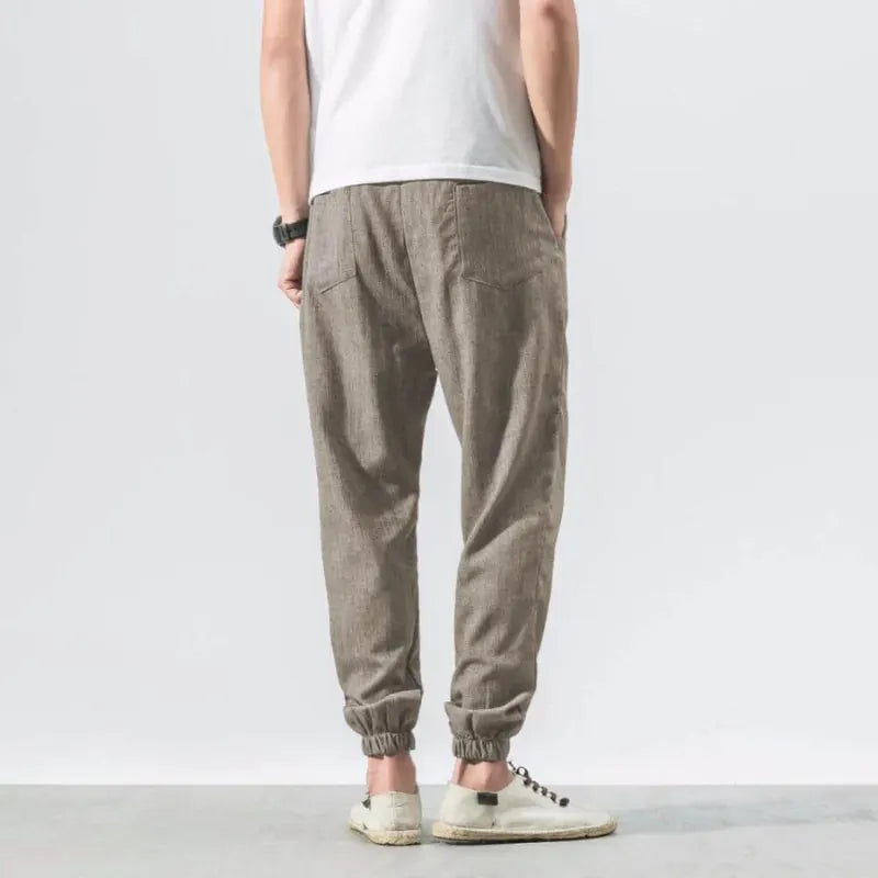 Herren Sommer Hose In Beige