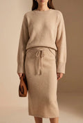 Gebreide Trui & Rok Set voor dames - Warm, Comfortabel & Perfect voor het najaar