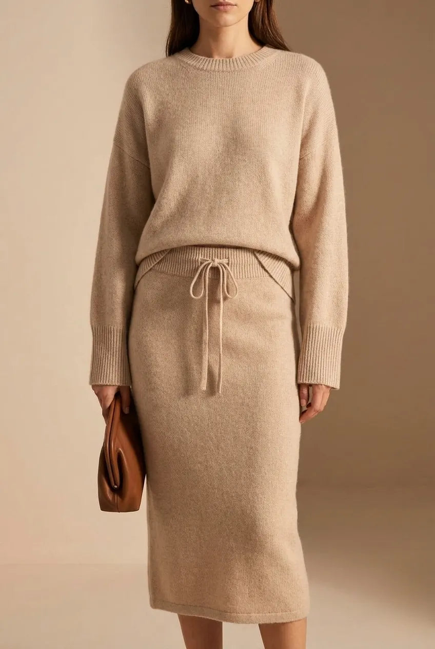 Gebreide Trui & Rok Set voor dames - Warm, Comfortabel & Perfect voor het najaar