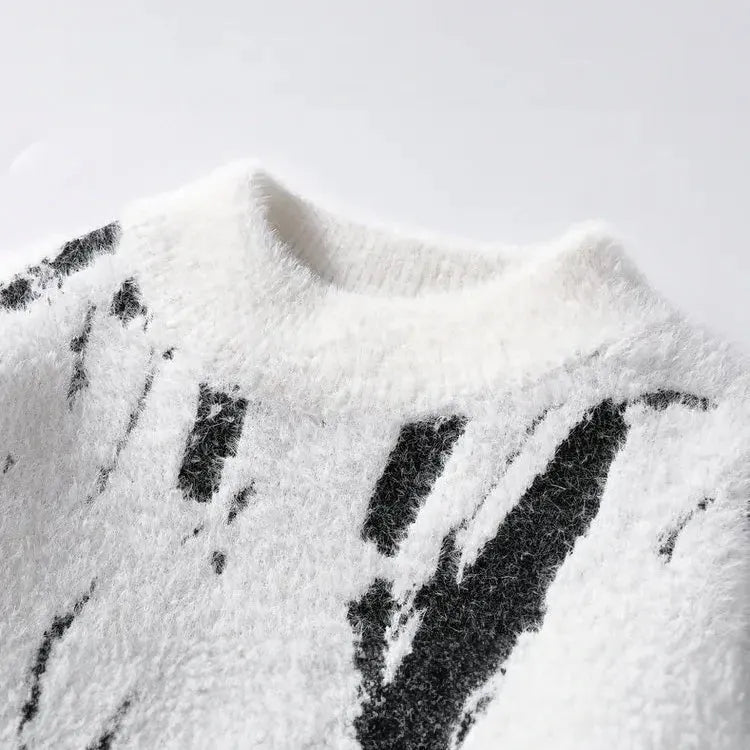 Modischer lÃ¤ssiger Pullover mit einzigartigem Design