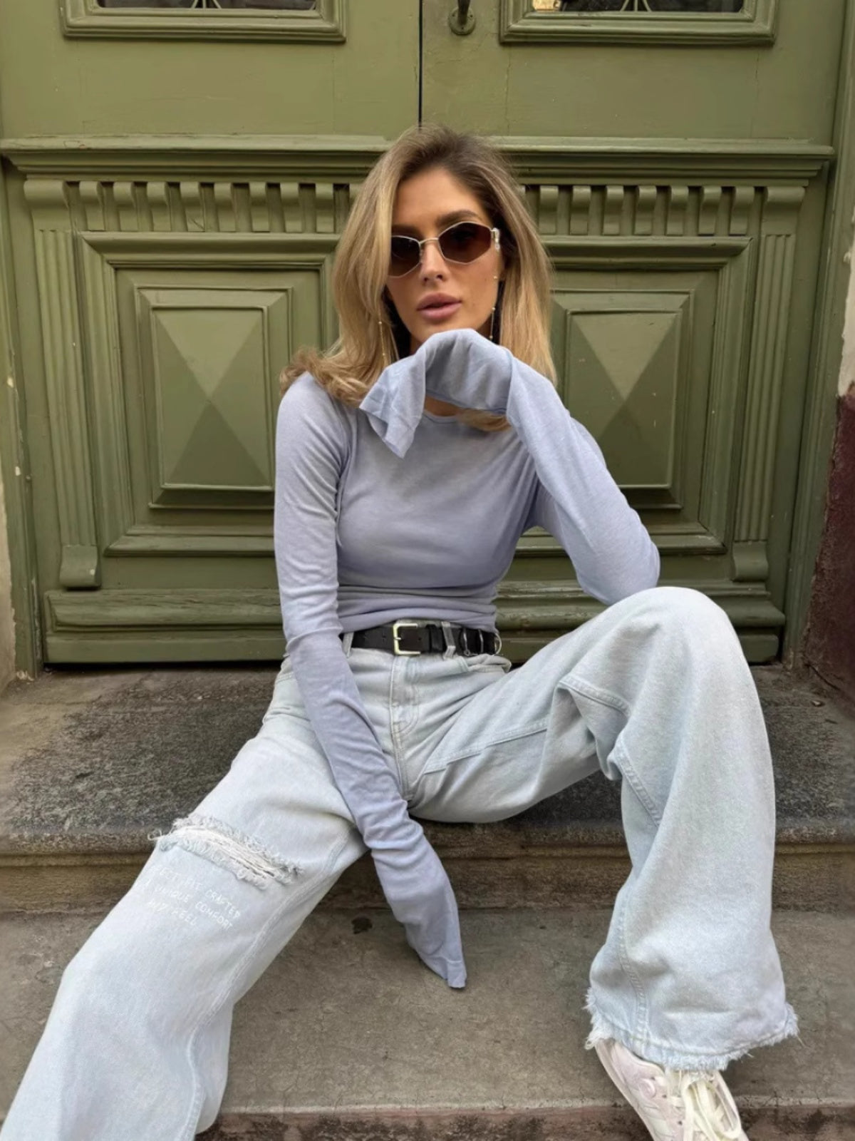 Schlichtes Langarmshirt – Minimalistischer Stil
