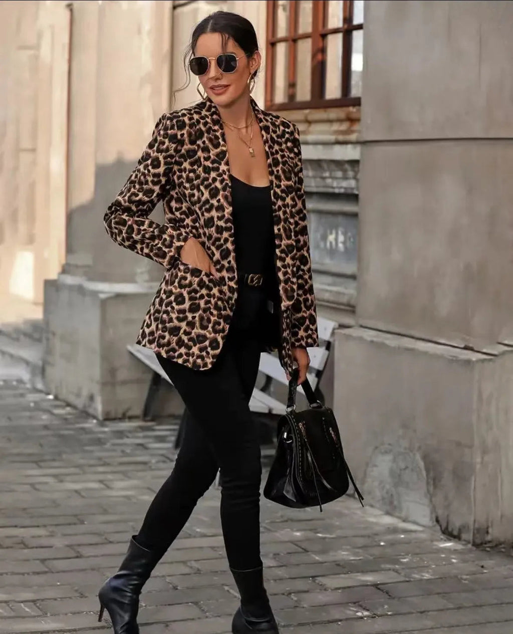 FELICE | Luipaardprint Blazer Voor Dames â€“ Gedurfd, Verfijnd, Veelzijdig