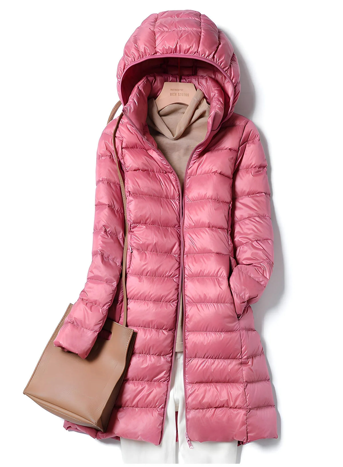 Lange Daunenjacke fÃ¼r Damen
