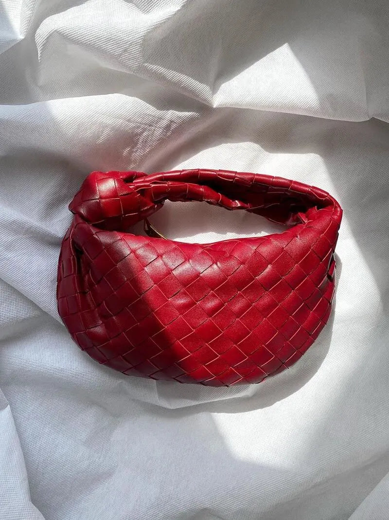 Blair | Luxury Braided Metallic Handbag