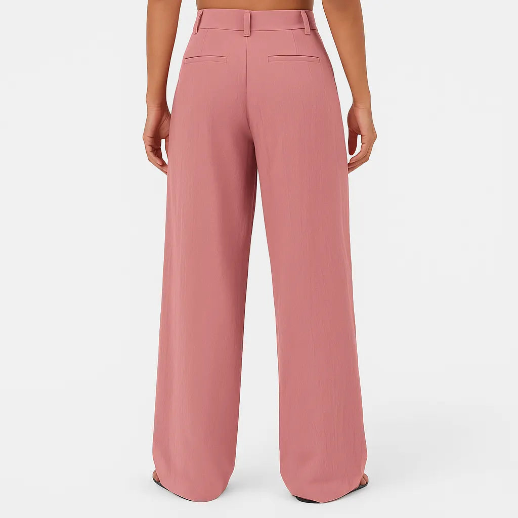 Charaya | Pants with High Waist and Pleats