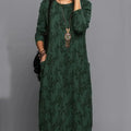 Damenkleid mit langen Ã„rmeln und Vintage-Design