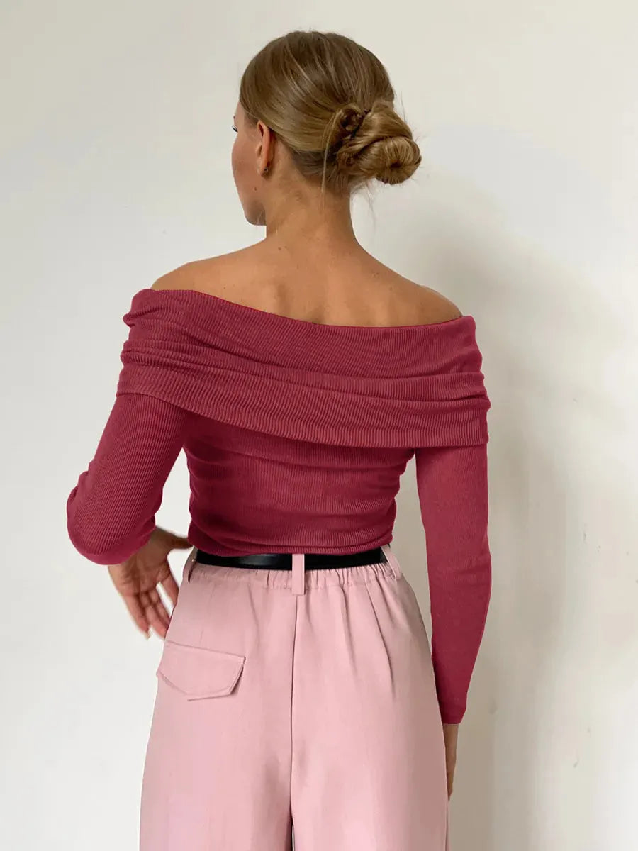 Malou | Off-Shoulder Ribbed Top