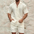 Set Herren Sommer mit Hemd und Shorts