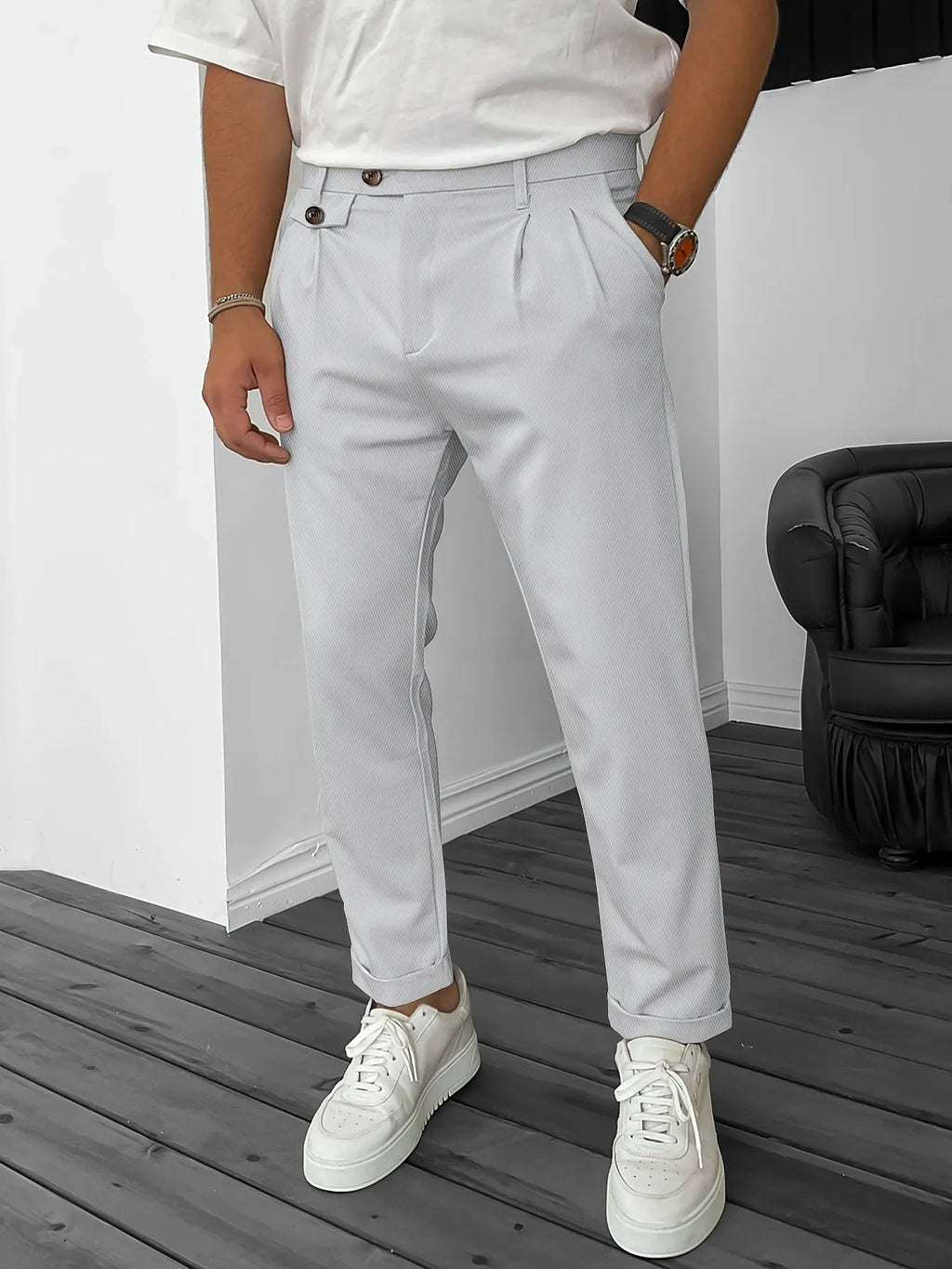 Stretch Herrenhose Für Geschäftliche Bankette