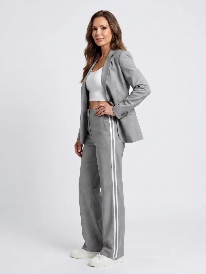Kaya | Contrast Stripe Wide Leg Set
