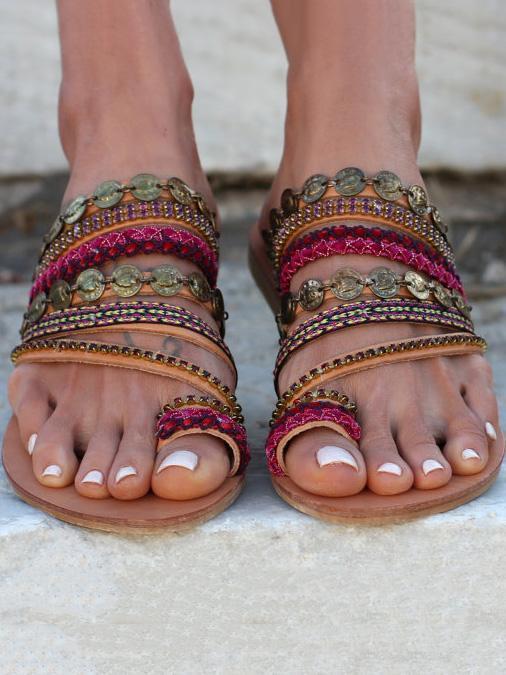 Beach Flat Sandals For Women