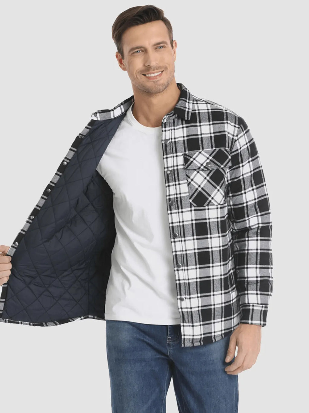 Karierte Flanelljacke