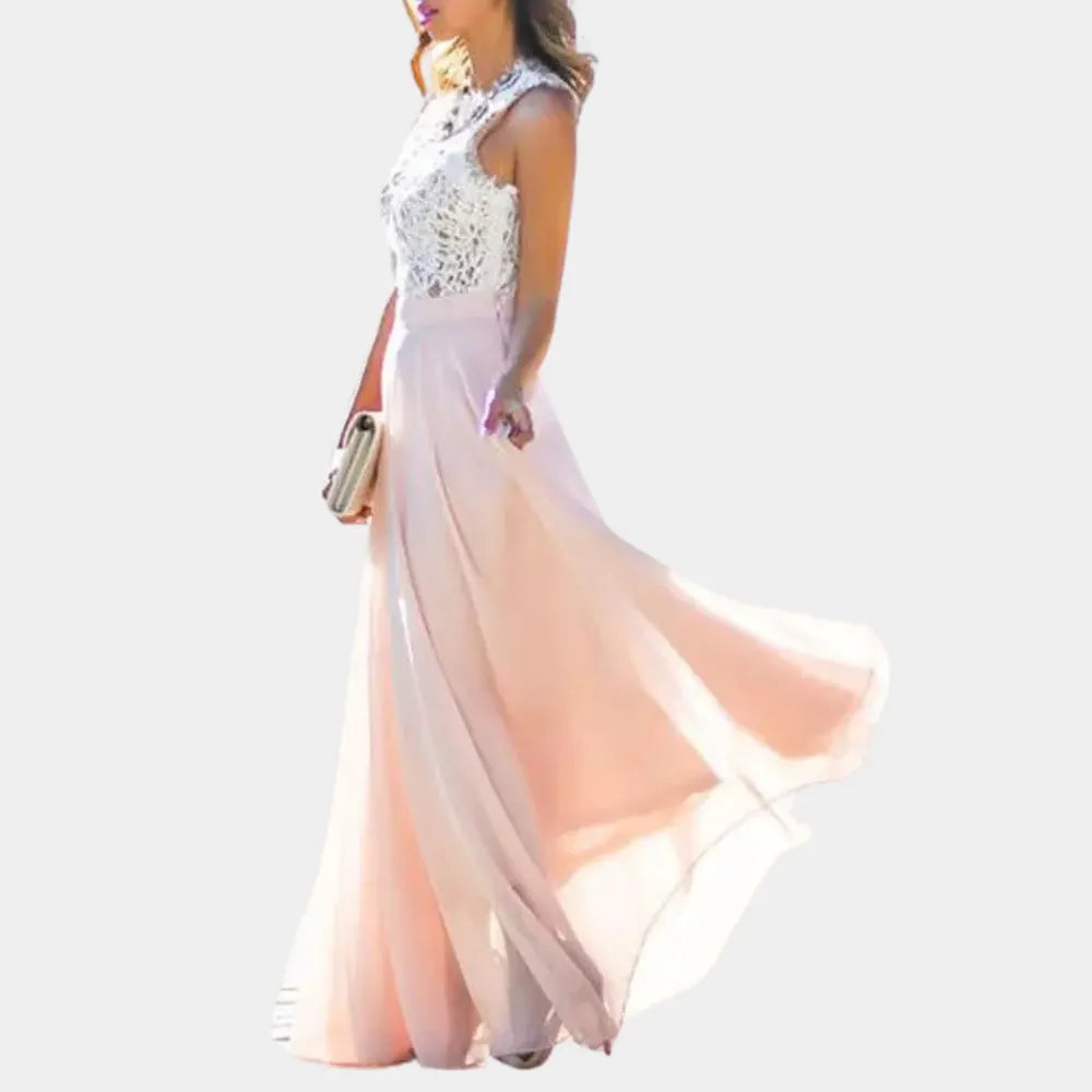 Elegantes Damenkleid Mit Spitze
