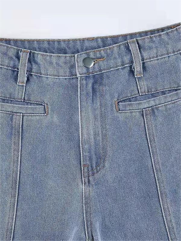Dames Flare Jeans Met Rode Ster | Vintage Y2K Statement Jeans