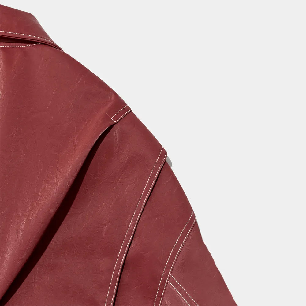 Oversized Jacke Mit Kontrast
