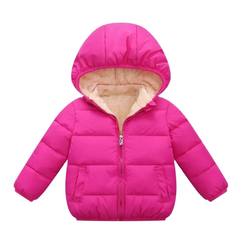 Casaco Infantil De Inverno com Capuz Lilli