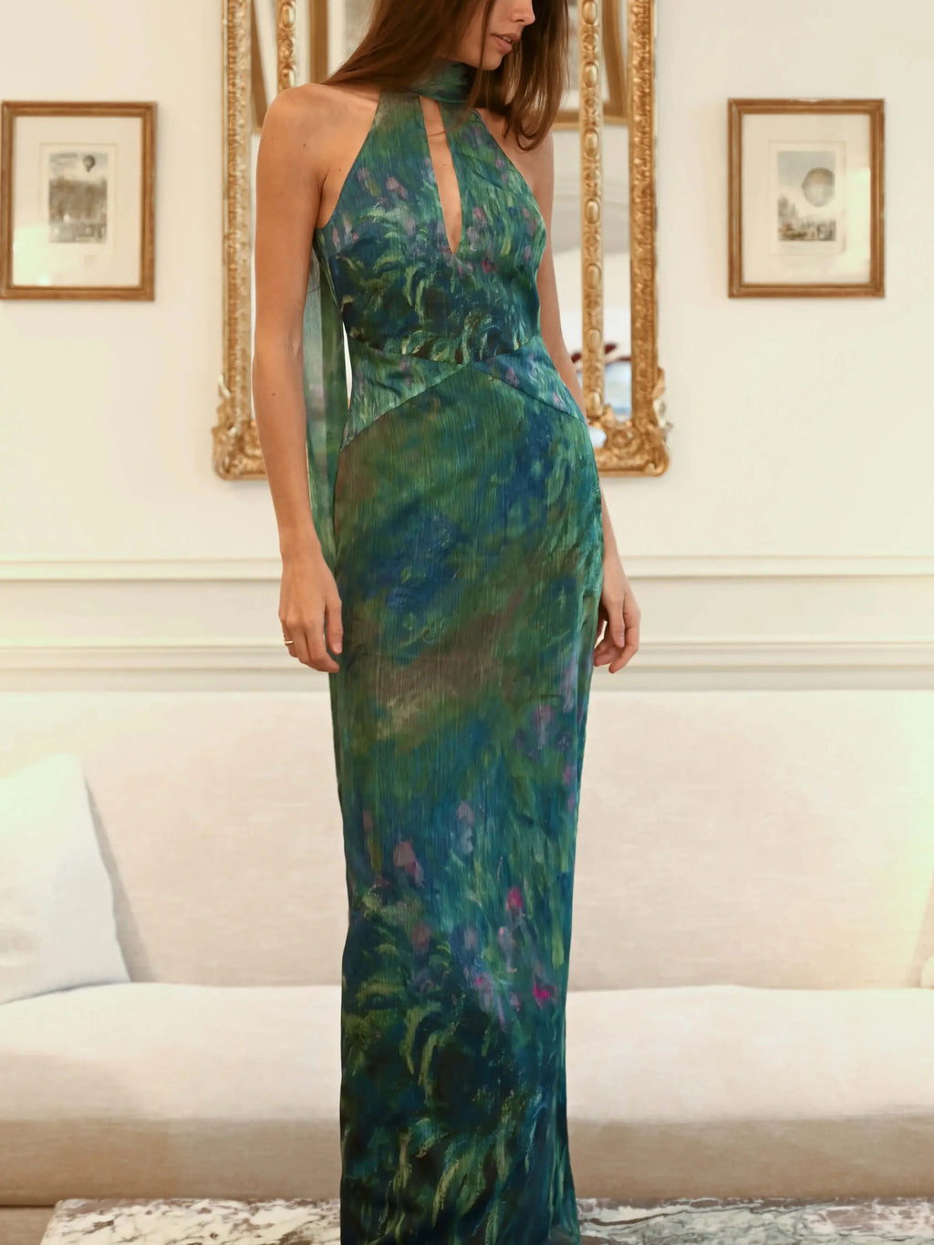 Chic Halter Dress for Women with Glamorous Look