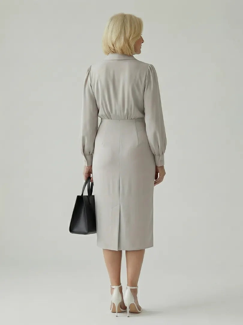 Eloria | Calm Front Midi Dress
