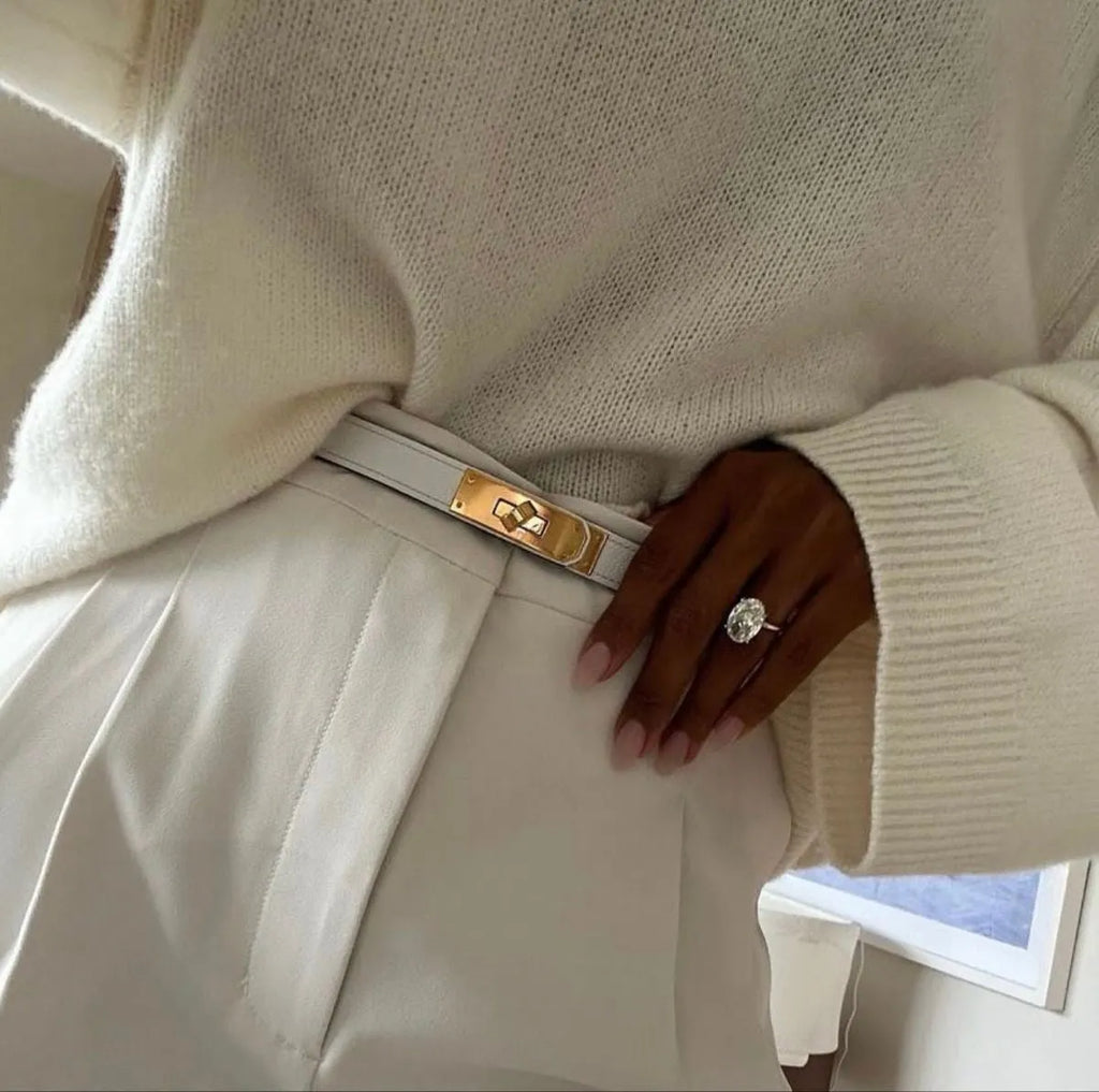 CLAIRE | Chique Dames Riem Met Klassieke Gesp - Luxe & Klasse