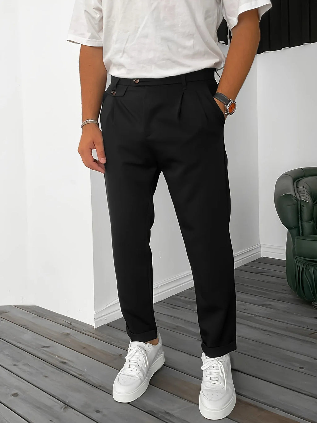 Stretch Herrenhose Für Geschäftliche Bankette