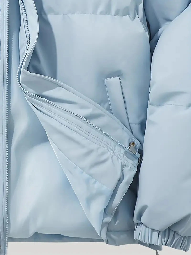 Damen-Pufferjacke aus 100 % Polyester fÃ¼r den Winter