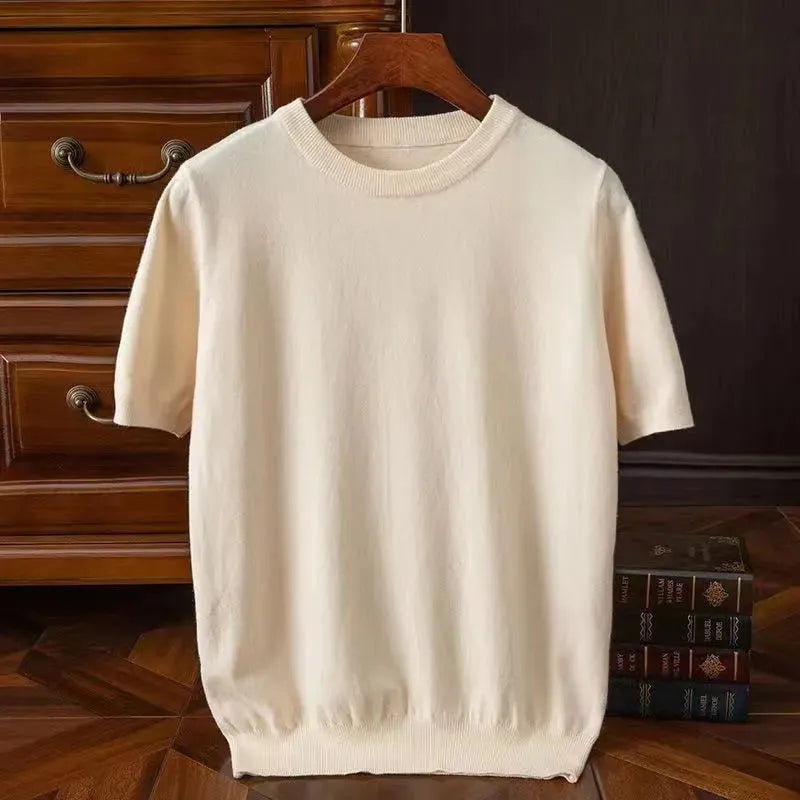 Kaschmir Kurzarm T-Shirt