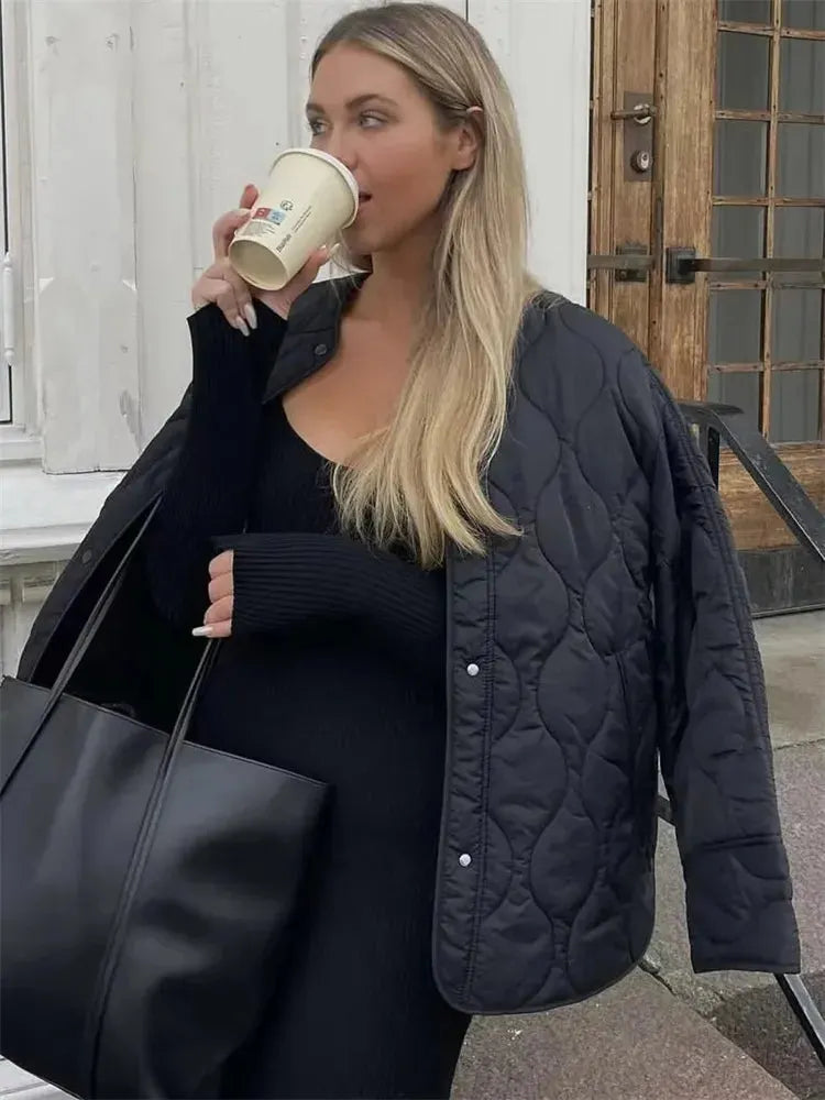 - Oversize Steppjacke mit Taschen