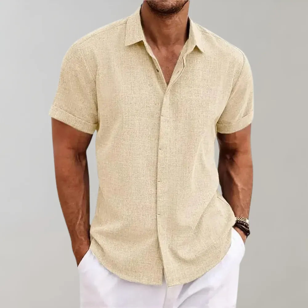 Einfarbiges Poloshirt für Männer