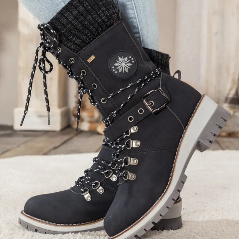 Warm und Elegant Schneestiefel