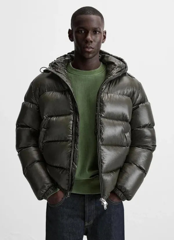 Damen Pufferjacke mit Kapuze