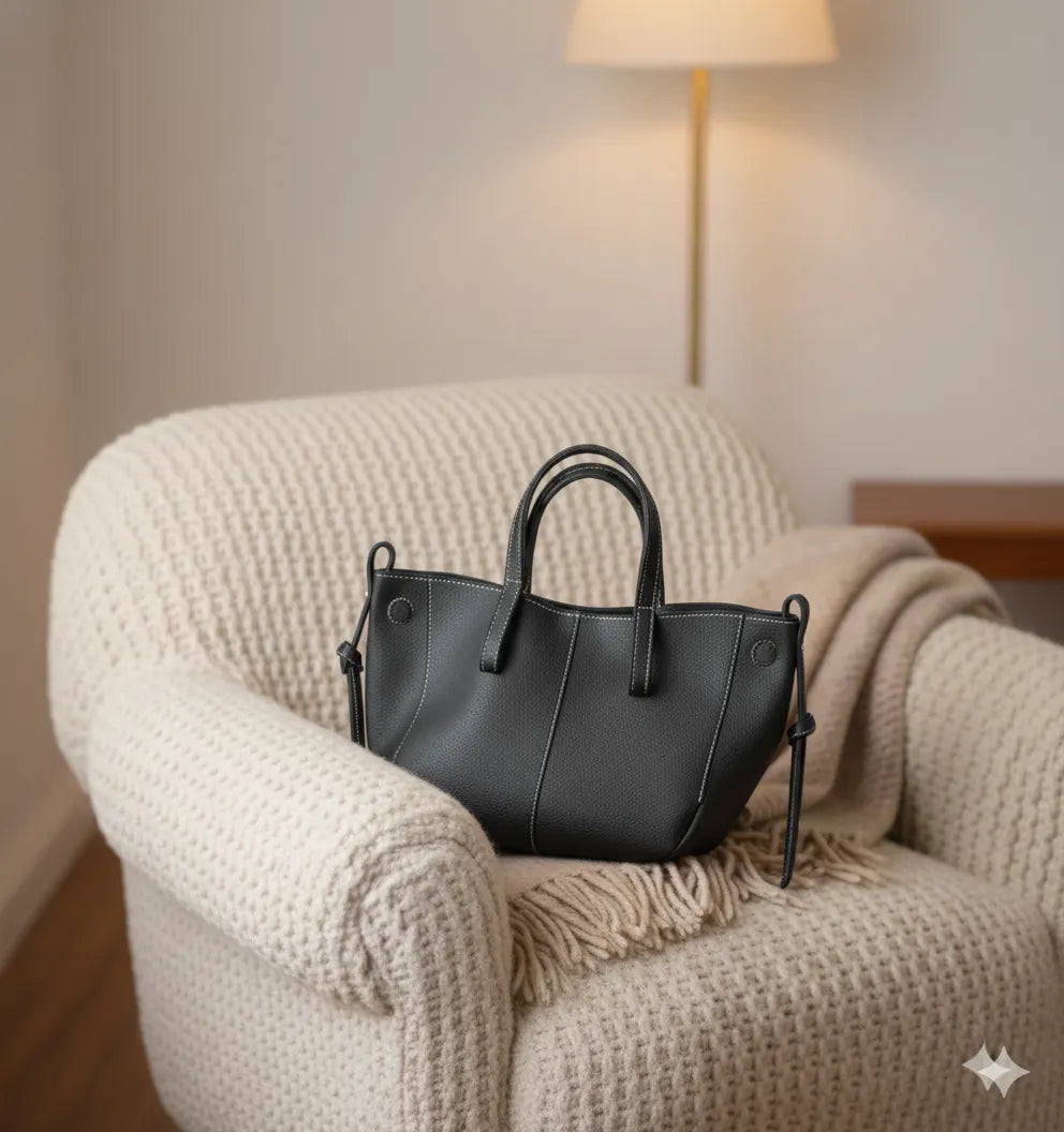 Luxuriöse Leder Shopper
