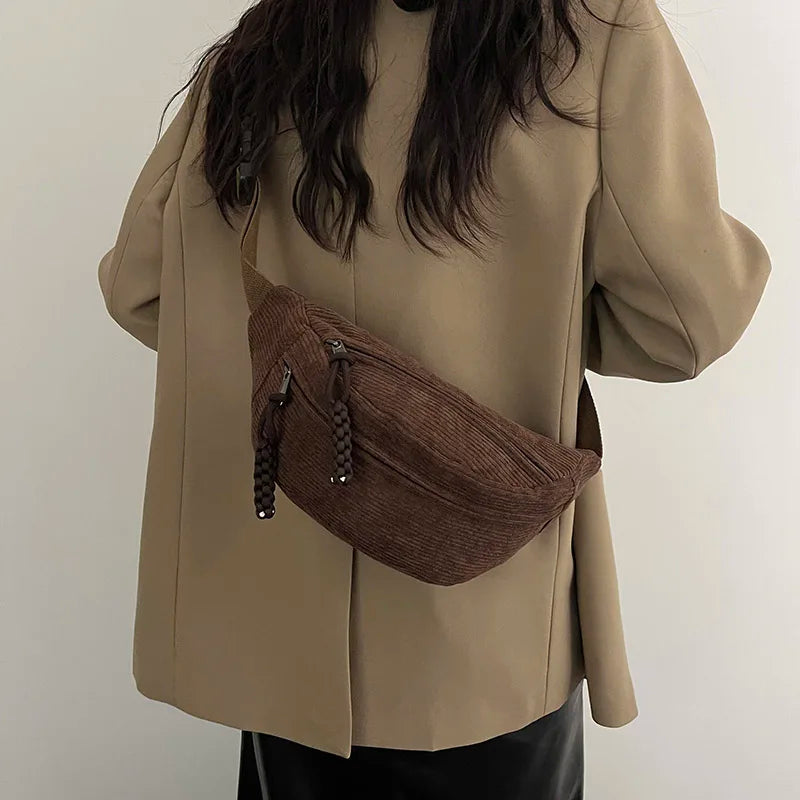 LÃ¤ssige Cordtasche FÃ¼r Damen