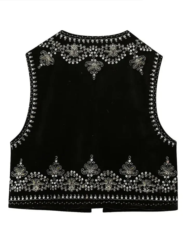 Ember | Embroidered Vintage Vest