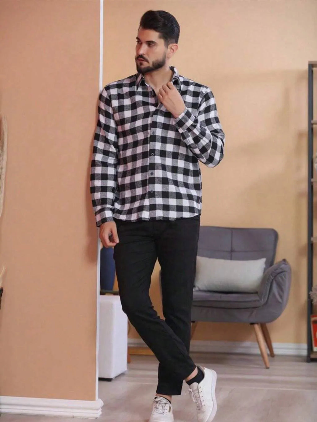 Blusa Masculina Xadrez