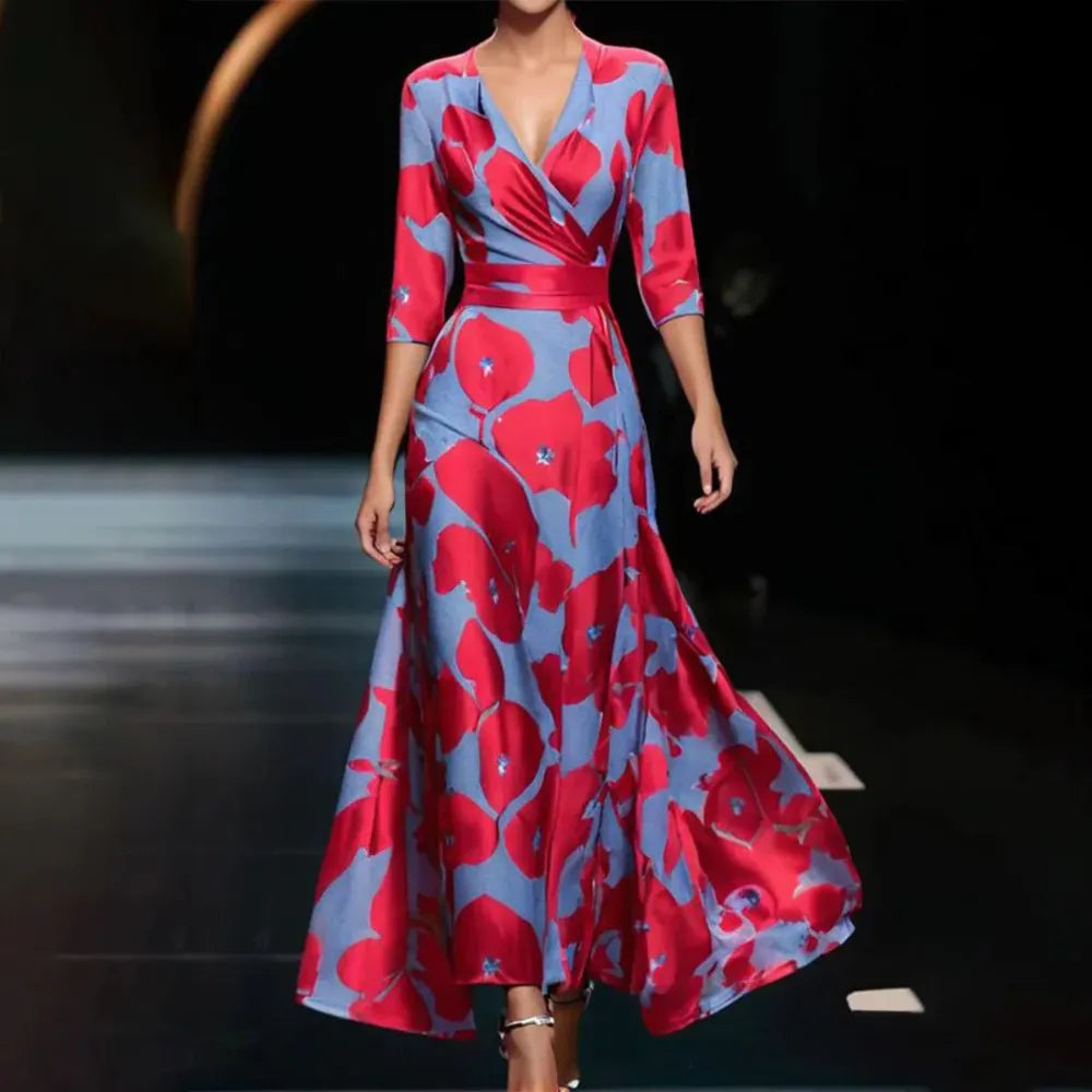 Damen Maxikleid im italienischen Stil