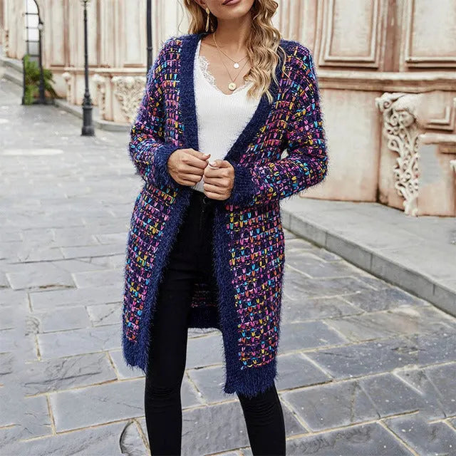 Zeitloser Melange Cardigan in Eleganter Strickqualität