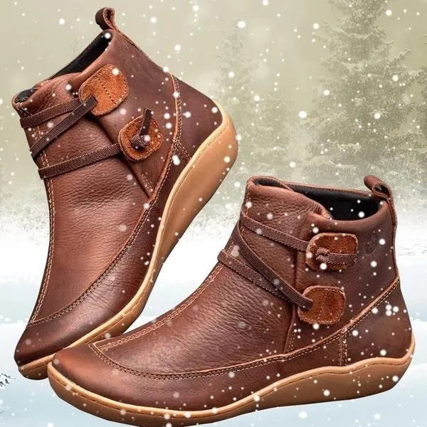Comfortabele & Warme Dames Leren Boots – Lichtgewicht & Stijlvol