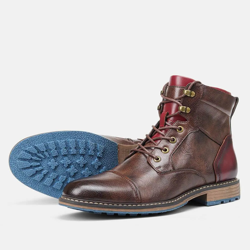 Klassische Oxford Lederstiefel FÃ¼r Herren