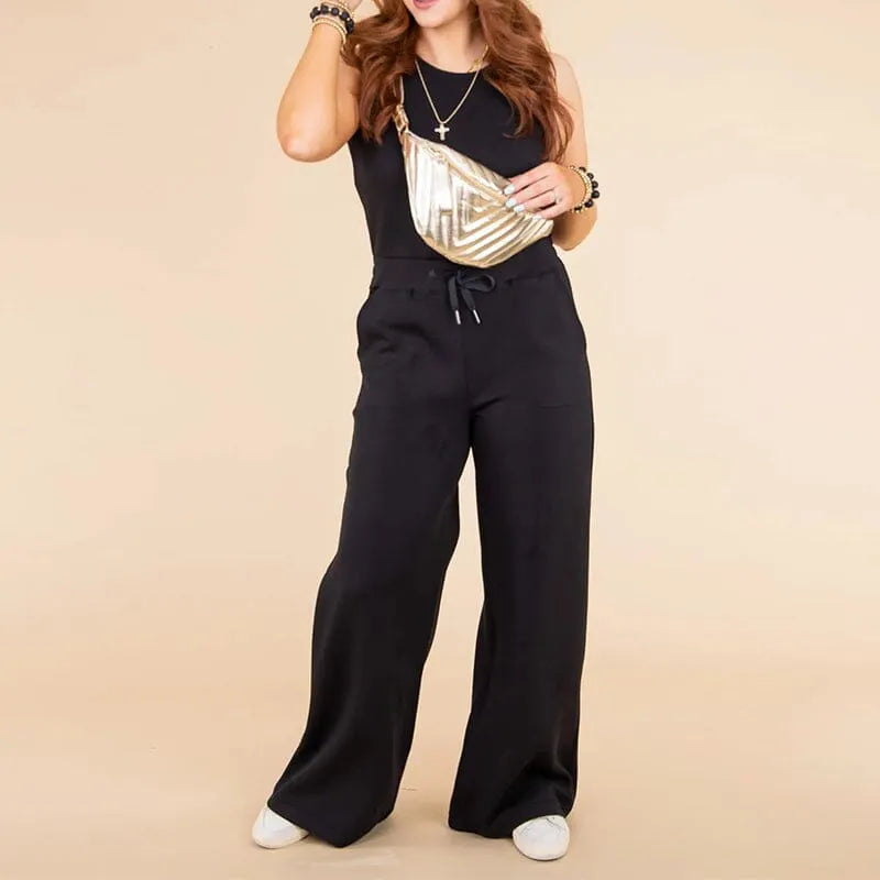 ELIN | Jumpsuit Voor Dames Met Cinch-Taille En Ultralichte Stof â€“ Luchtig, Zacht, Comfortabel