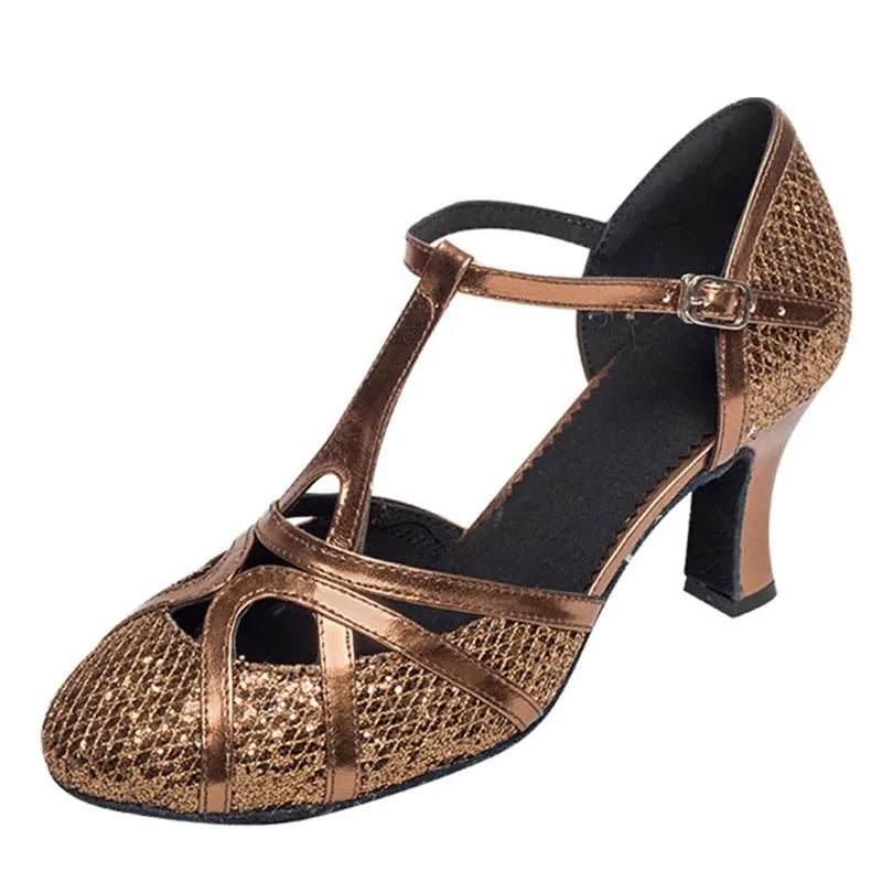 Salsa Tanzschuhe Damen Latein Tanzschuhe 7cm
