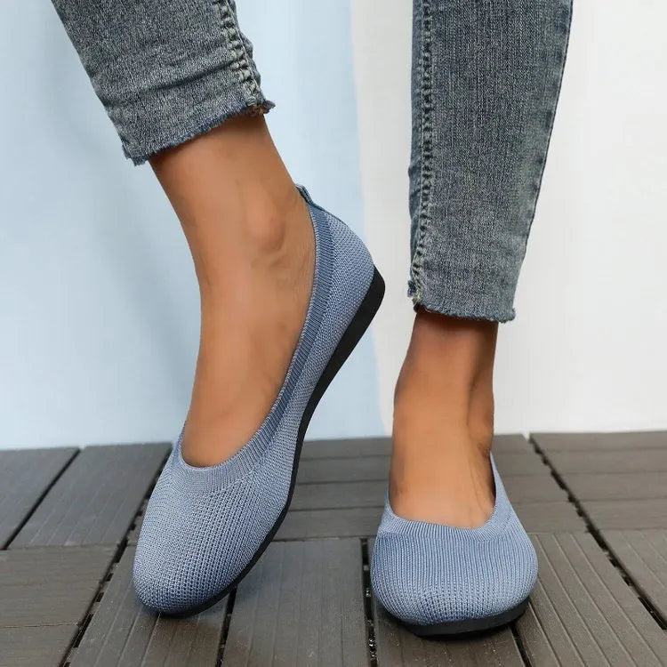 Damen bequeme Slip-On Ballerinas