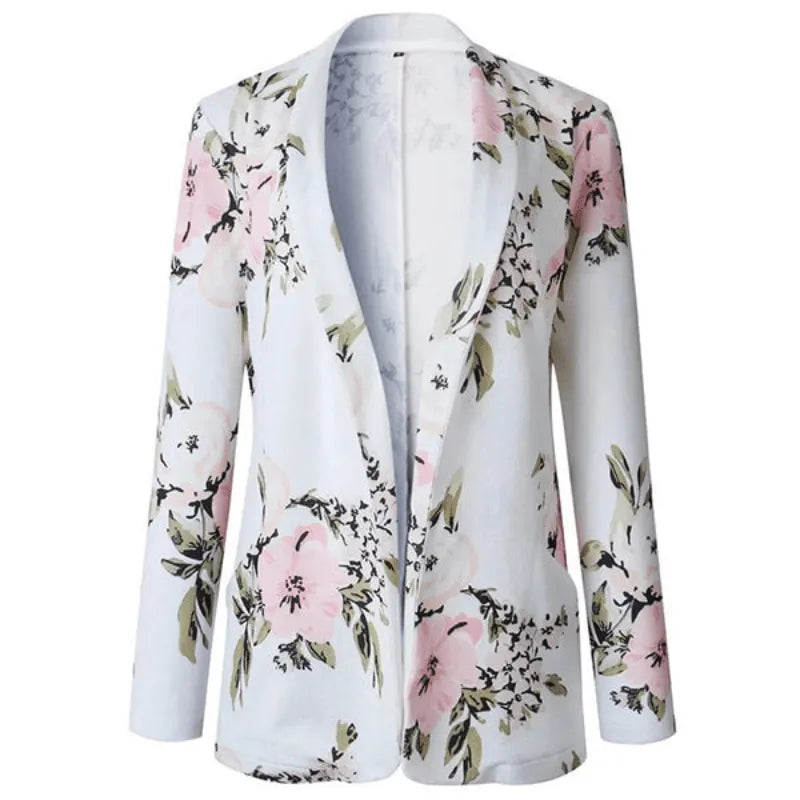 Eleganter Blazer mit floralem Design