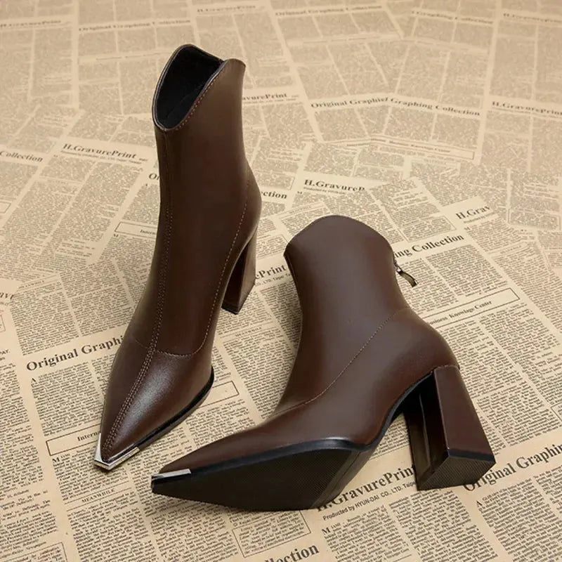 Beryl | Leather Ankle Boots