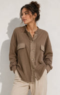 Elleer | Modische Cordjacke mit Knöpfen