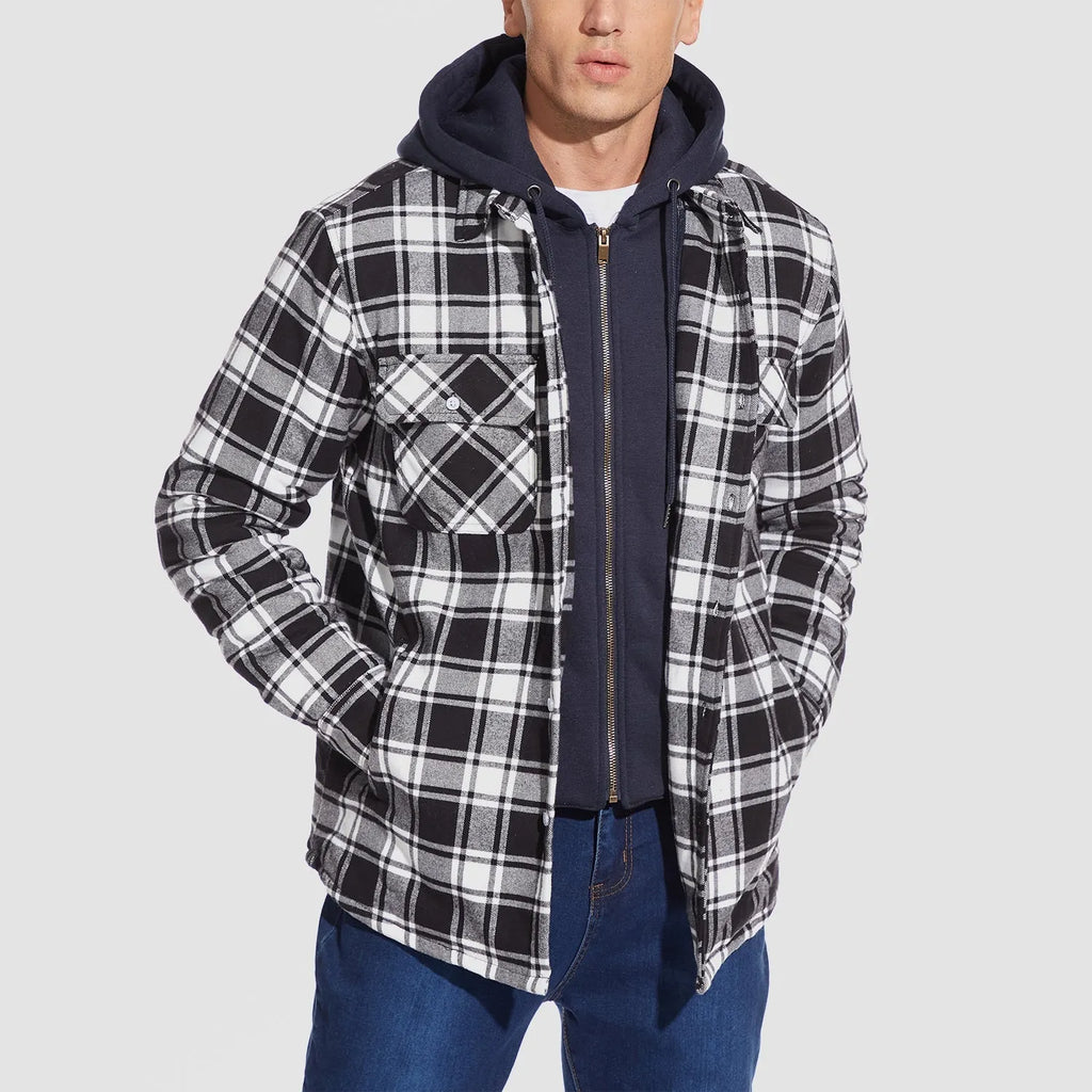 Stilvolle Warme Kapuzenjacke
