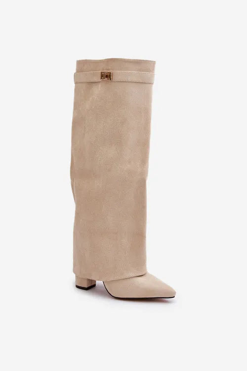 Kiara | Elegant Knee-High Boots with Buckle
